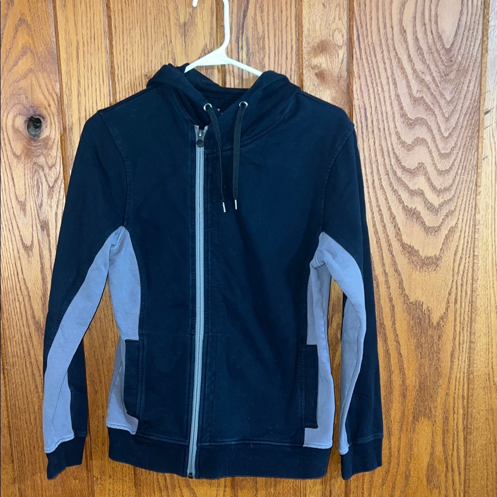 Polaris Stylish Black and Gray Women's Zip-Up Hoodie Size M